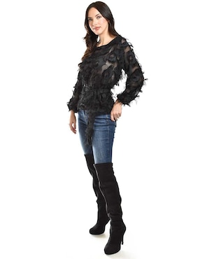 Blusa Roman Fashion manga larga para mujer