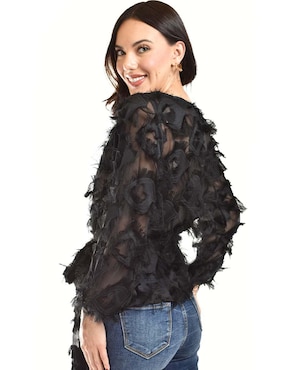 Blusa Roman Fashion manga larga para mujer