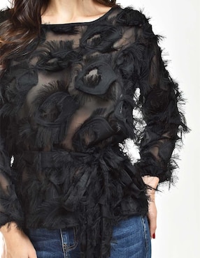 Blusa Roman Fashion manga larga para mujer