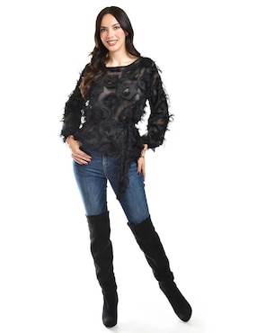 Blusa Roman Fashion manga larga para mujer