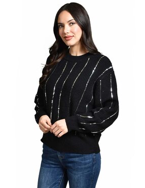 Suéter Roman Fashion cuello redondo para mujer