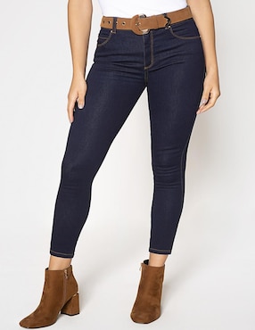 Jeans Skinny Studio F Corte Cintura Para Mujer