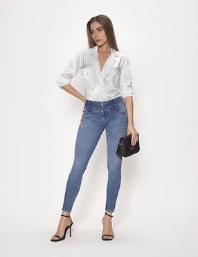 Jeans ultra skinny Studio F corte cadera para mujer