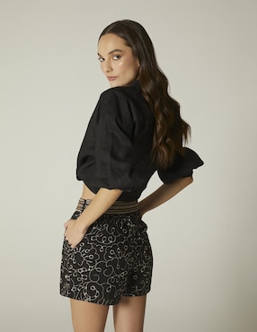 Blusa Studio F manga 3/4 para mujer