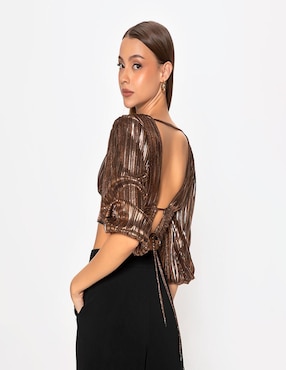 Blusa Studio F manga 3/4 para mujer