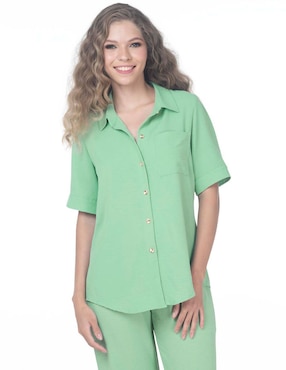 Blusa Lvyou Manga Corta Para Mujer