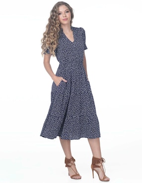 Vestido Midi Casual Lvyou Para Mujer