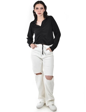 Blusa Roman Fashion manga larga para mujer