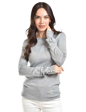 Suéter Roman Fashion cuello redondo para mujer