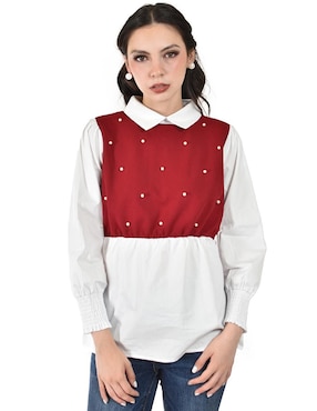 Blusa Roman Fashion manga larga para mujer