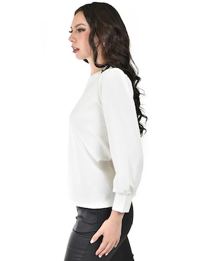 Blusa Roman Fashion manga larga para mujer