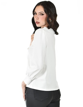 Blusa Roman Fashion manga larga para mujer