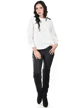 Blusa Roman Fashion manga larga para mujer