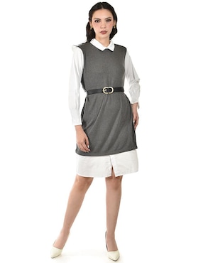 Vestido a la rodilla casual Roman Fashion para mujer