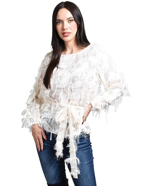 Blusa Roman Fashion manga larga para mujer
