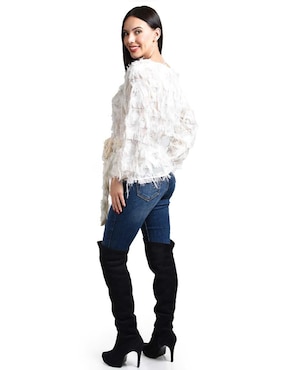 Blusa Roman Fashion manga larga para mujer