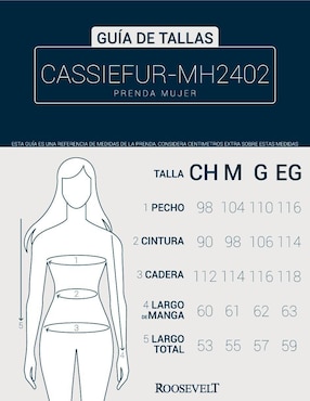 Chamarra casual Roosevelt para mujer