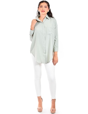 Blusa roman fashion manga larga para mujer