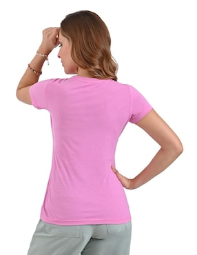 Playera manga corta Supply cuello redondo para mujer