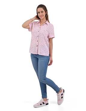 Blusa Supply manga corta para mujer