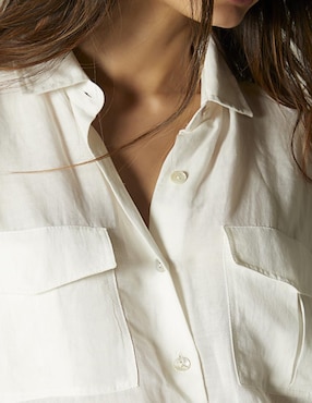 Blusa Studio F manga larga para mujer