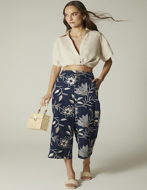 Pantalón relaxed Studio F amplio para mujer