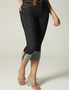 Jeans Slim Studio F Corte Cintura Para Mujer