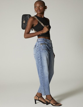 Jeans amplio Studio F corte cintura para mujer