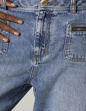 Jeans amplio Studio F corte cintura para mujer