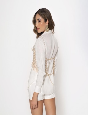 Blusa Studio F manga larga para mujer
