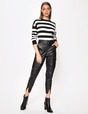 Pantalón capri Studio F slim para mujer