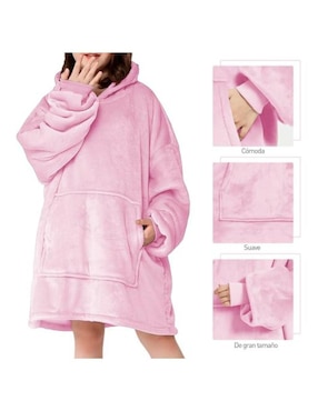 Sudadera con capucha y bolsa Bluelander para mujer