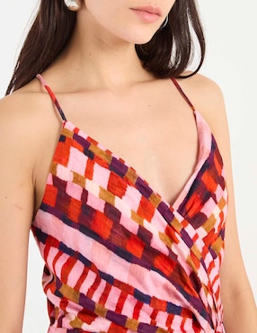 Vestido 3/4 casual Map para mujer