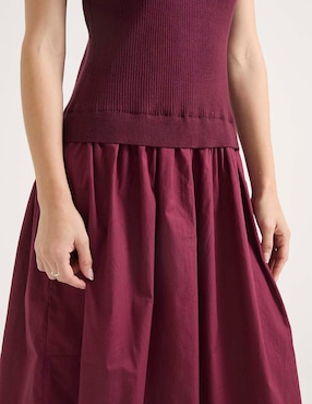 Vestido midi casual Map para mujer