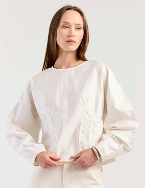 Blusa Map manga larga para mujer