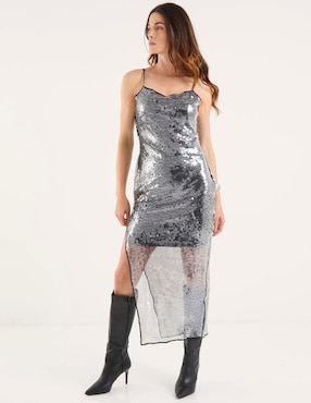 Vestido crop casual Map para mujer