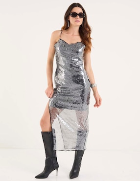Vestido crop casual Map para mujer