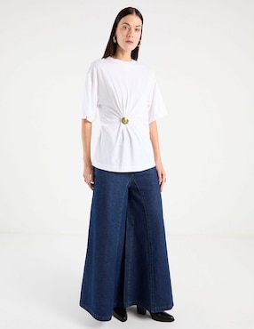 Jeans relaxed wide leg Map para mujer