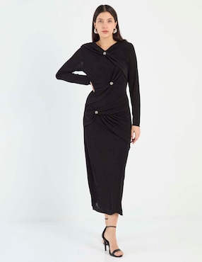 Vestido crop formal Map para mujer
