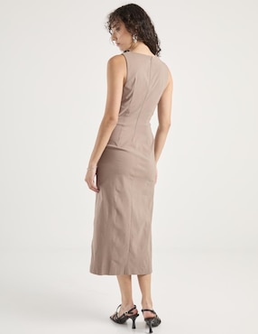Vestido crop casual Map para mujer
