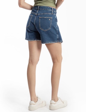 Falda short corta Roman Fashion de mezclilla a la cintura