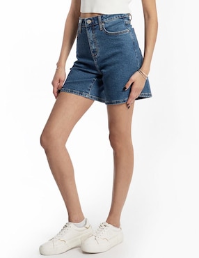 Short Roman Fashion de mezclilla para mujer