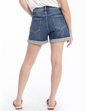 Short Roman Fashion de mezclilla para mujer