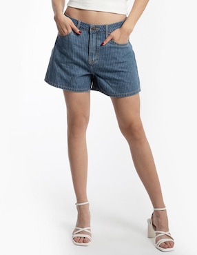 Short Roman Fashion de mezclilla para mujer