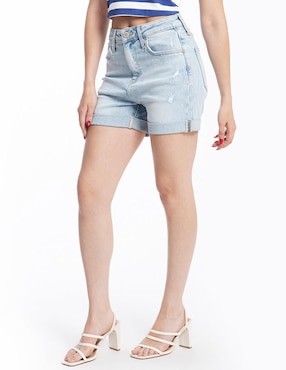 Short Roman Fashion de mezclilla para mujer