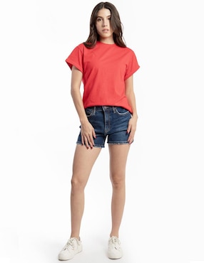 Short Roman Fashion de mezclilla para mujer