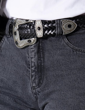 Short Studio F de mezclilla para mujer