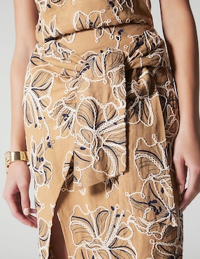 Falda midi Studio F a la cintura