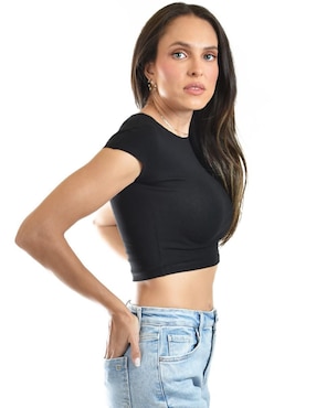 Blusa Roman Fashion manga corta para mujer