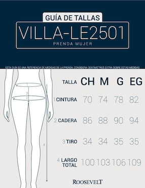 Pantalón easy pant Roosevelt straight para mujer